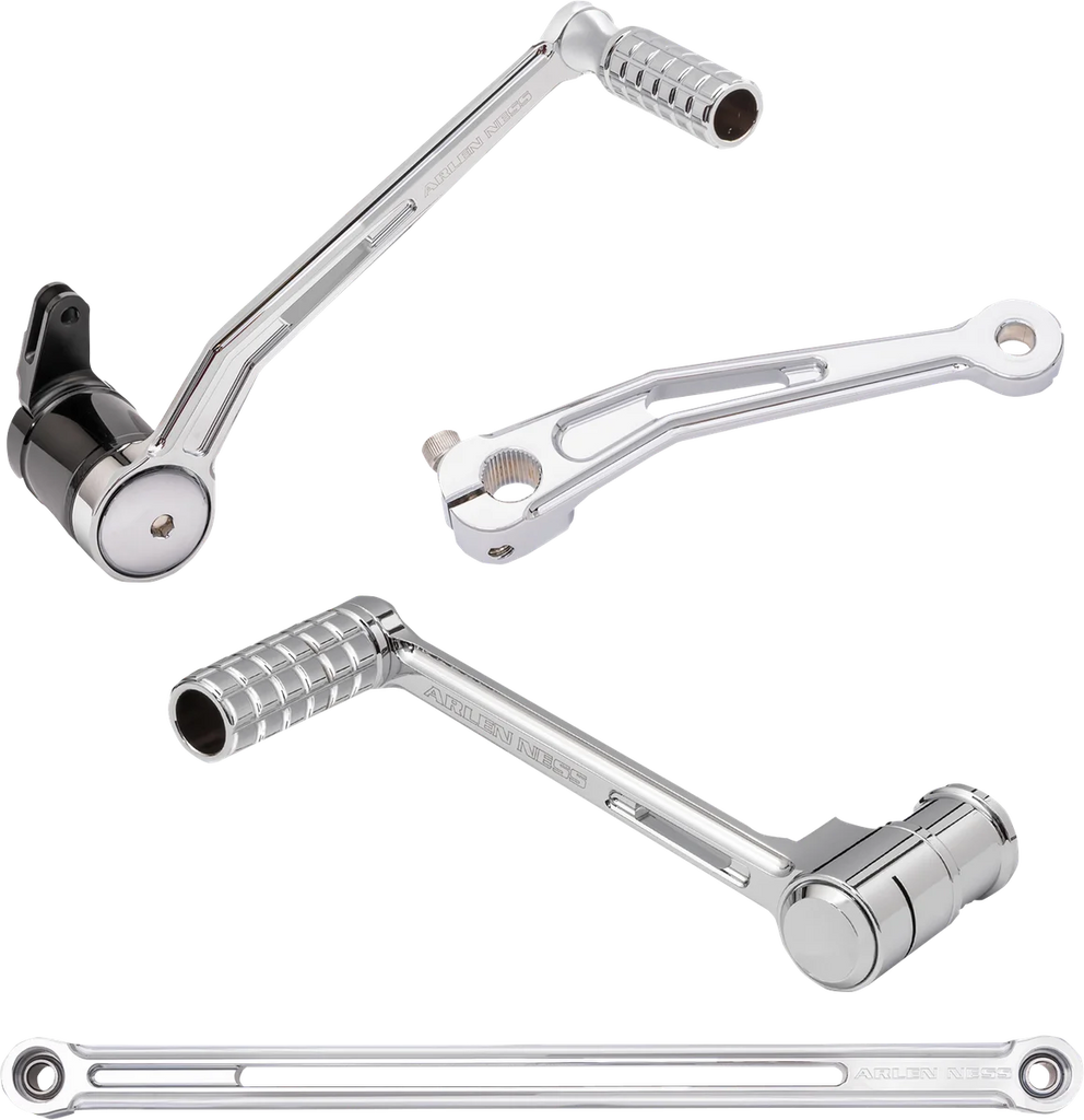 Arlen Ness SpeedLiner Foot Control Kit w/ Toe Shifter - Solo - Chrome 420-105 - Main Product View