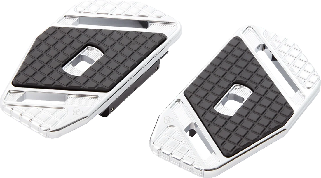 Arlen Ness SpeedLiner Passenger Floorboards - Chrome 410-029 - Side View