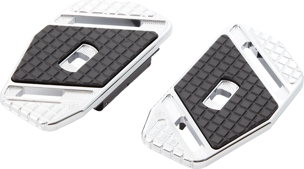 Arlen Ness SpeedLiner Passenger Floorboards - Chrome 410-029 - Side View