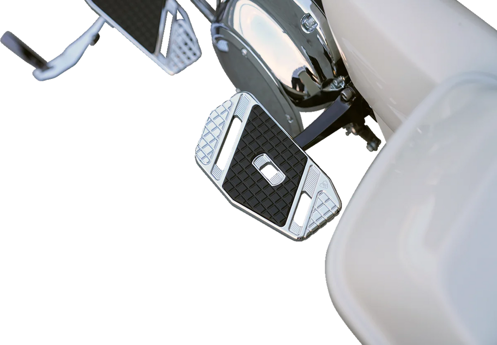 Arlen Ness SpeedLiner Passenger Floorboards - Chrome 410-029 - Back View