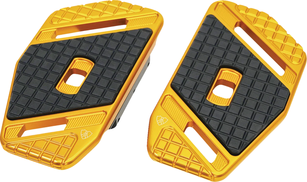 Arlen Ness SpeedLiner Passenger Floorboards - Gold 410-042 - Main Product View