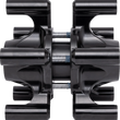 Load image into Gallery viewer, Arlen Ness Spider Hub - Dual Disc - Front - Black 71-660 - Side View