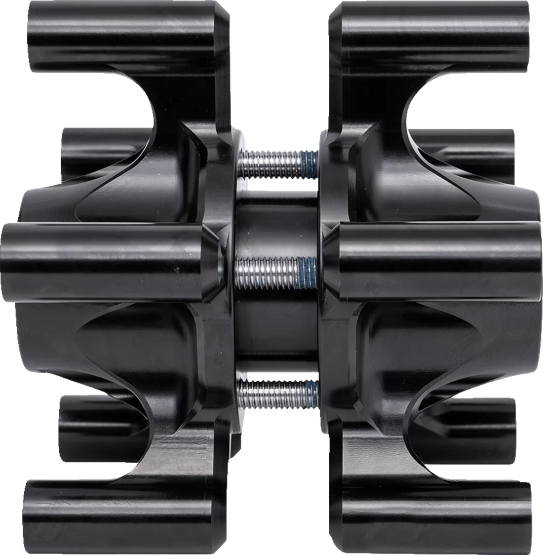 Arlen Ness Spider Hub - Dual Disc - Front - Black 71-660 - Side View
