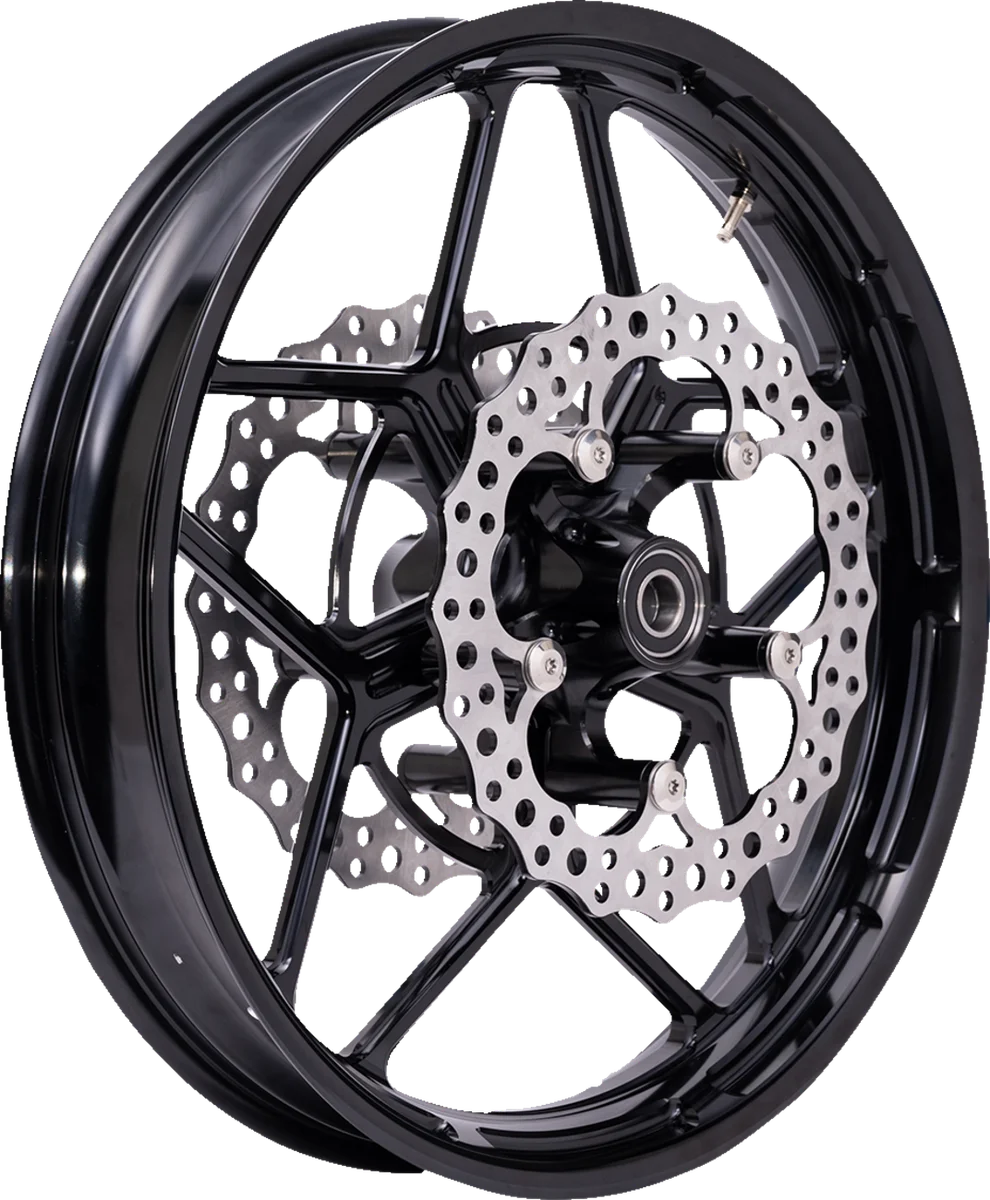 Arlen Ness Spider Hub - Dual Disc - Front - Black 71-660 - Detail View