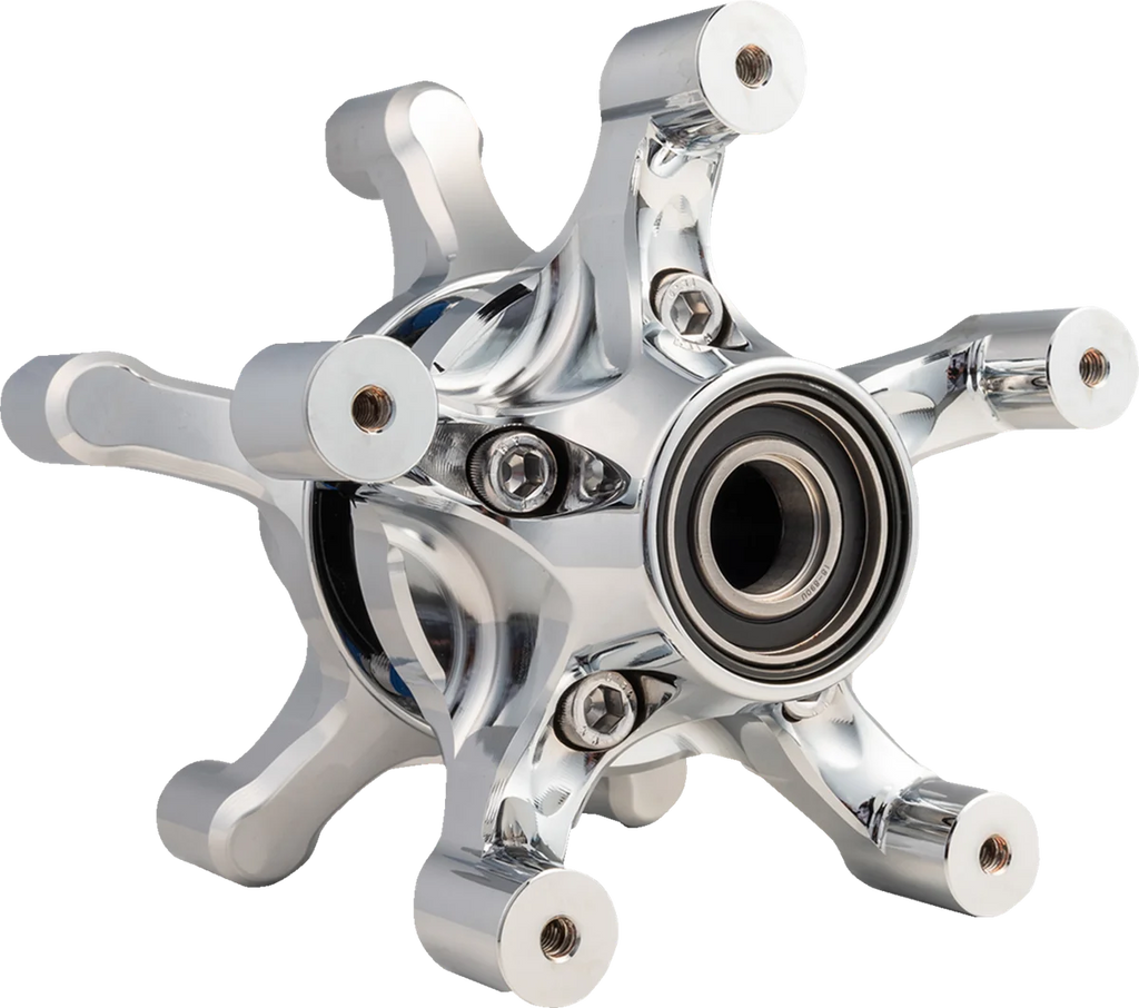 Arlen Ness Spider Hub - Dual Disc - Front - Chrome 71-661 - Main Product View