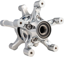 Load image into Gallery viewer, Arlen Ness Spider Hub - Dual Disc - Front - Chrome 71-661 - Main Product View