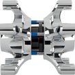 Load image into Gallery viewer, Arlen Ness Spider Hub - Dual Disc - Front - Chrome 71-661 - Back View