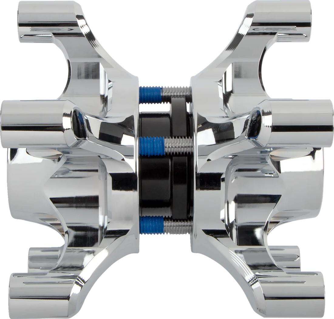 Arlen Ness Spider Hub - Dual Disc - Front - Chrome 71-661 - Back View