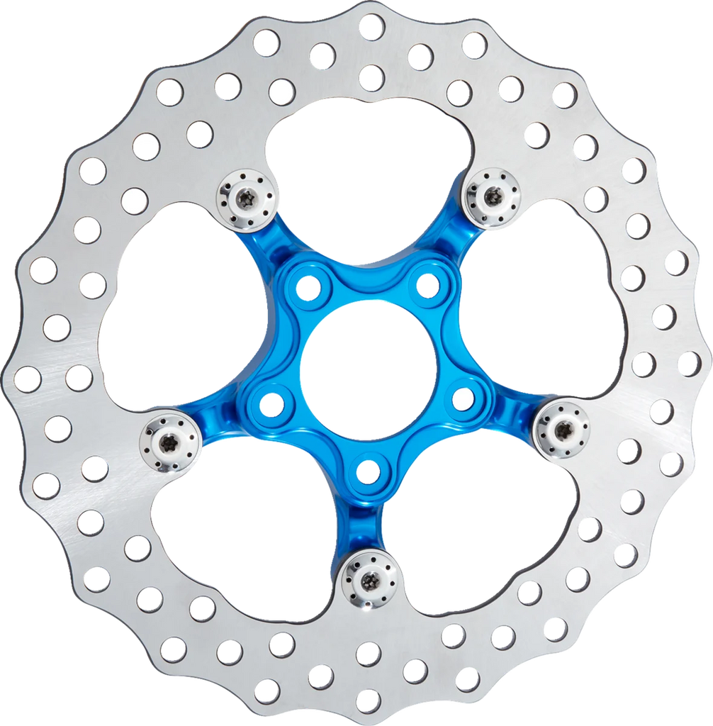 Arlen Ness Spider Rotor - 11-1/2" - Blue 300-060 - Main Product View