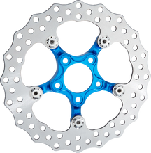 Load image into Gallery viewer, Arlen Ness Spider Rotor - 11-1/2" - Blue 300-060 - Main Product View