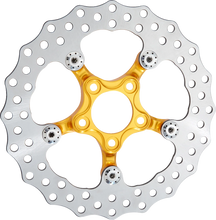 Load image into Gallery viewer, Arlen Ness Spider Rotor - 11-1/2" - Gold 300-064 - Main Product View