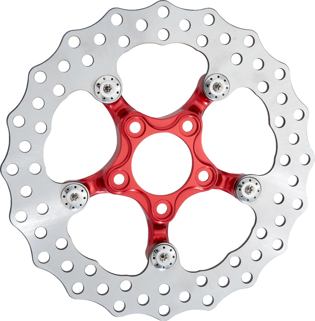 Arlen Ness Spider Rotor - 11-1/2" - Red 300-068 - Main Product View