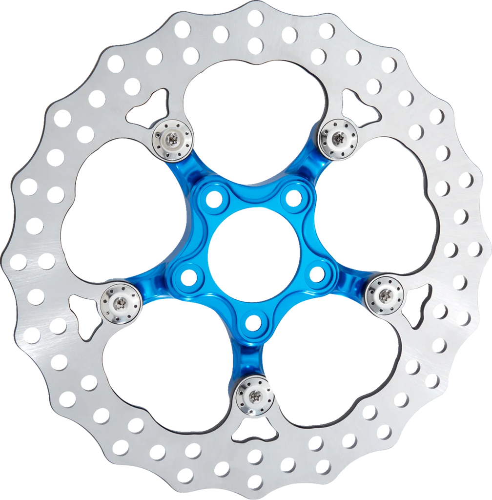 Arlen Ness Spider Rotor - 11.8" - Blue 300-061 - Main Product View