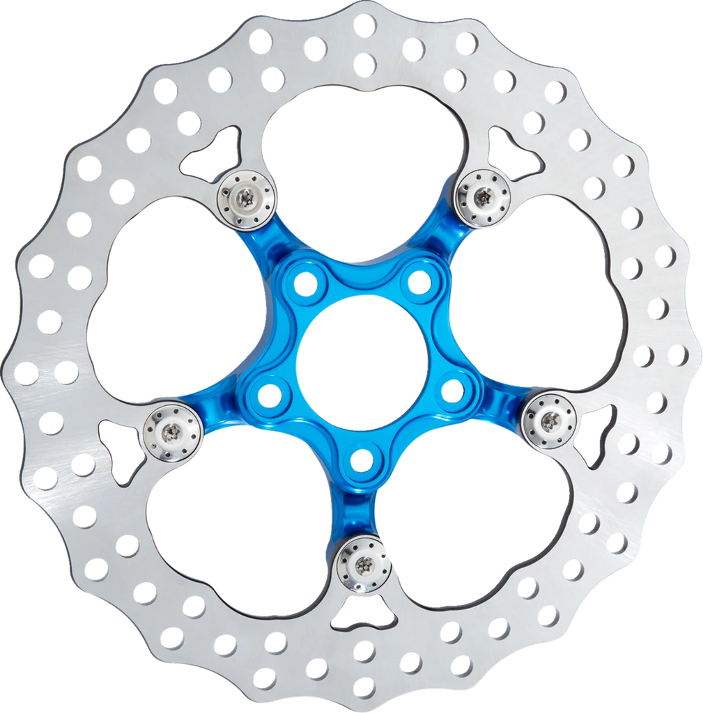 Arlen Ness Spider Rotor - 11.8" - Blue 300-063 - Main Product View