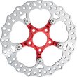 Load image into Gallery viewer, Arlen Ness Spider Rotor - 11.8" - Red - Rear 300-071 - Main Product View