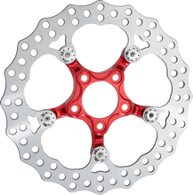 Load image into Gallery viewer, Arlen Ness Spider Rotor - 11.8" - Red - Rear 300-071 - Main Product View