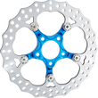 Load image into Gallery viewer, Arlen Ness Spider Rotor - 12-19/32" - Blue - Front 300-109 - Main Product View