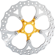 Load image into Gallery viewer, Arlen Ness Spider Rotor - 12-19/32" - Gold - Front 300-110 - Main Product View