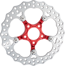 Load image into Gallery viewer, Arlen Ness Spider Rotor - 12-19/32" - Red - Front 300-111 - Main Product View