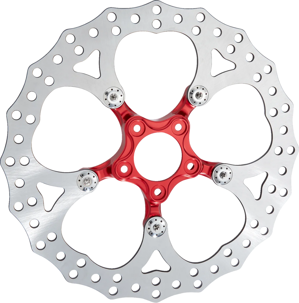Arlen Ness Spider Rotor - 14" - Red 300-070 - Main Product View