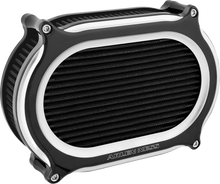 Load image into Gallery viewer, Arlen Ness Stage 2 Oval Air Cleaner Kit - Black 600-208 - Main Product View