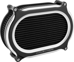 Arlen Ness Stage 2 Oval Air Cleaner Kit - Black 600-176 - Main Product View