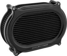 Load image into Gallery viewer, Arlen Ness Stage 2 Oval Air Cleaner Kit - Blue 600-190 - Side View