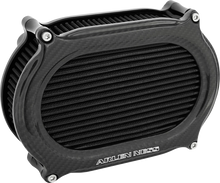 Load image into Gallery viewer, Arlen Ness Stage 2 Oval Air Cleaner Kit - Carbon Fiber 600-219 - Main Product View