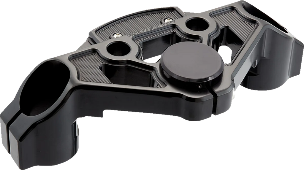 Arlen Ness Triple Tree - Black - + 2" 130-004 - Side View