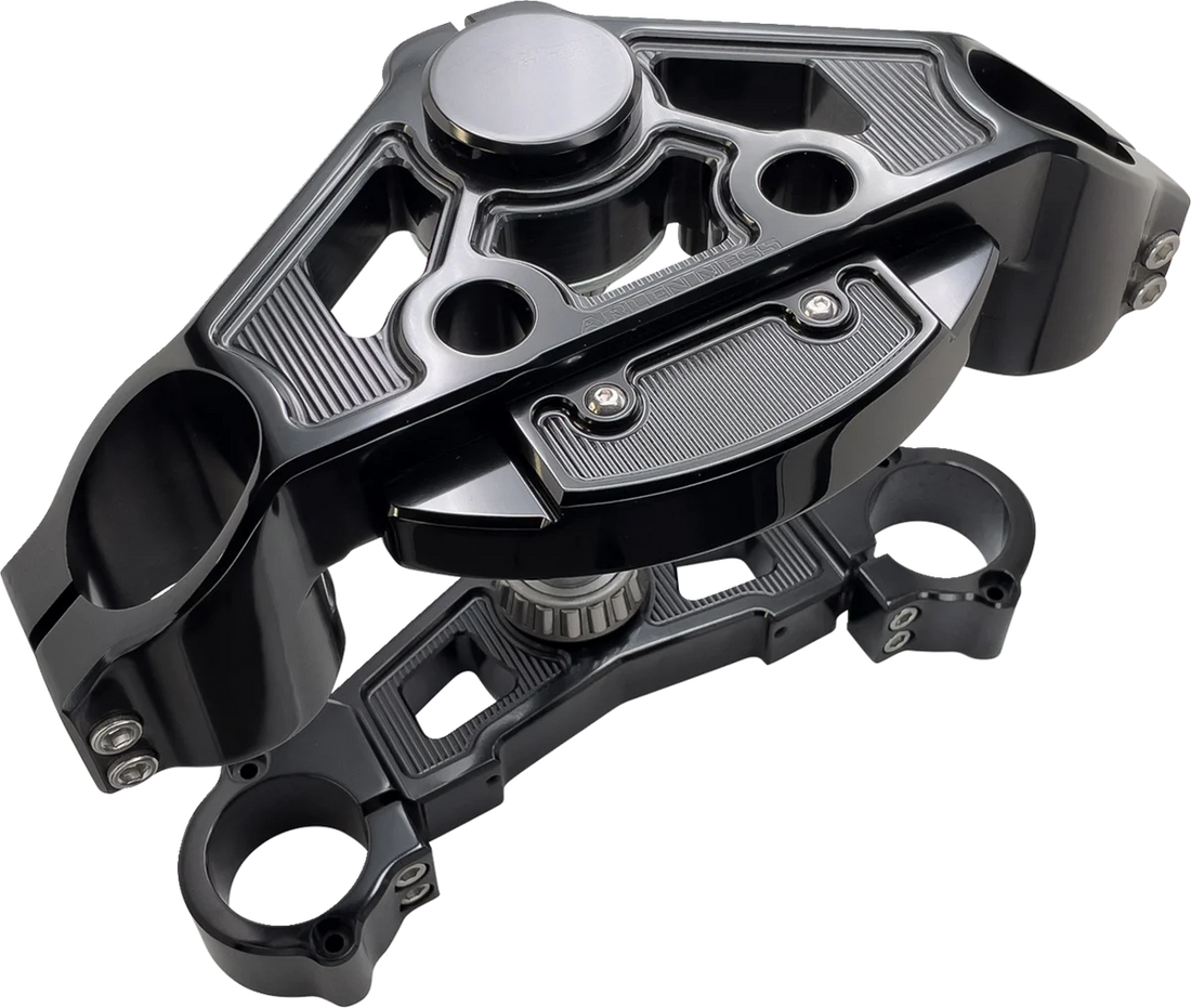 Arlen Ness Triple Tree - Black - + 2" 130-007 - Side View