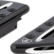 Load image into Gallery viewer, Arlen Ness Universal Floorboards - Deep Cut - Black 06-834 - Main Product View