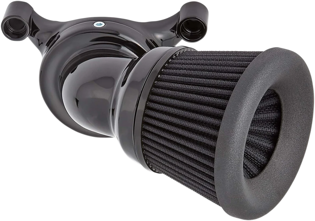 Arlen Ness Velocity 65° Air Cleaner Kit - Black 81-206 - Side View