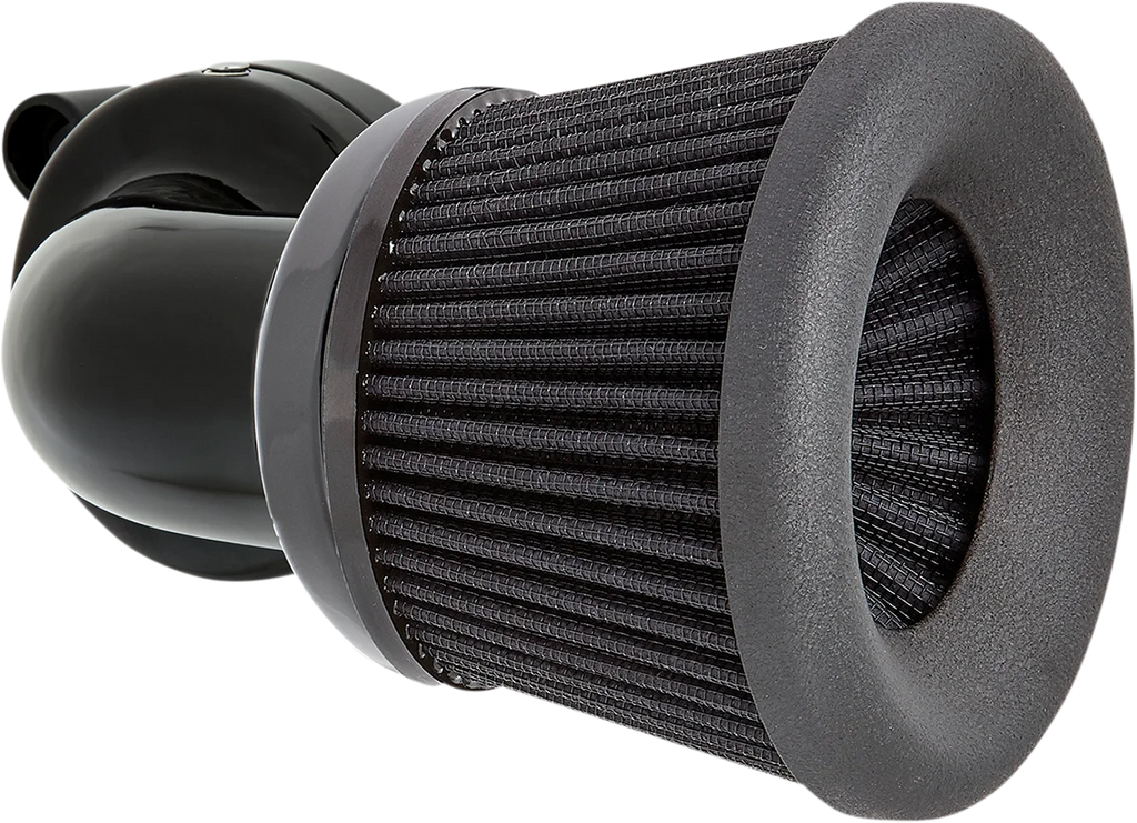 Arlen Ness Velocity 90° Air Cleaner Kit - Chrome 600-031 - Side View
