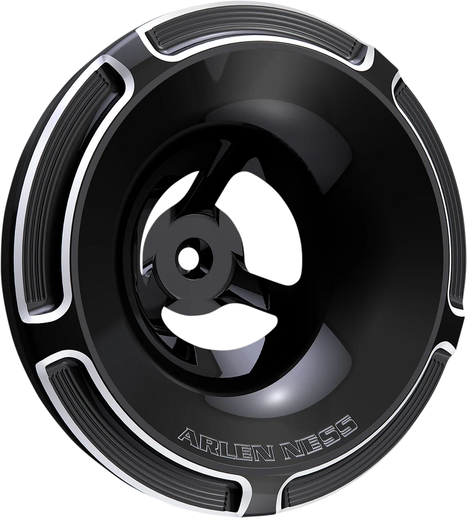 Arlen Ness Velocity Air Cleaner Cover - Beveled - Black 601-002 - Main Product View