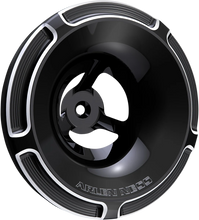 Load image into Gallery viewer, Arlen Ness Velocity Air Cleaner Cover - Beveled - Black 601-002 - Main Product View