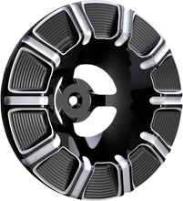 Load image into Gallery viewer, Arlen Ness Velocity Air Cleaner Cover - Beveled - Black 601-002 - Side View