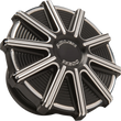 Load image into Gallery viewer, Arlen Ness Vented Gas Cap - 10 Gauge - Black Machined Accents 701-002 - Main Product View