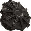 Load image into Gallery viewer, Arlen Ness Vented Gas Cap - 10 Gauge - Black Machined Accents 701-002 - Side View