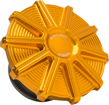 Load image into Gallery viewer, Arlen Ness Vented Gas Cap - 10 Gauge - Gold 701-004 - Main Product View