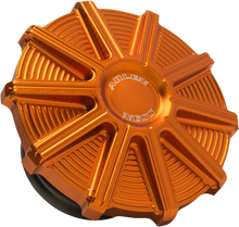 Load image into Gallery viewer, Arlen Ness Vented Gas Cap - 10 Gauge - Orange 701-005 - Main Product View