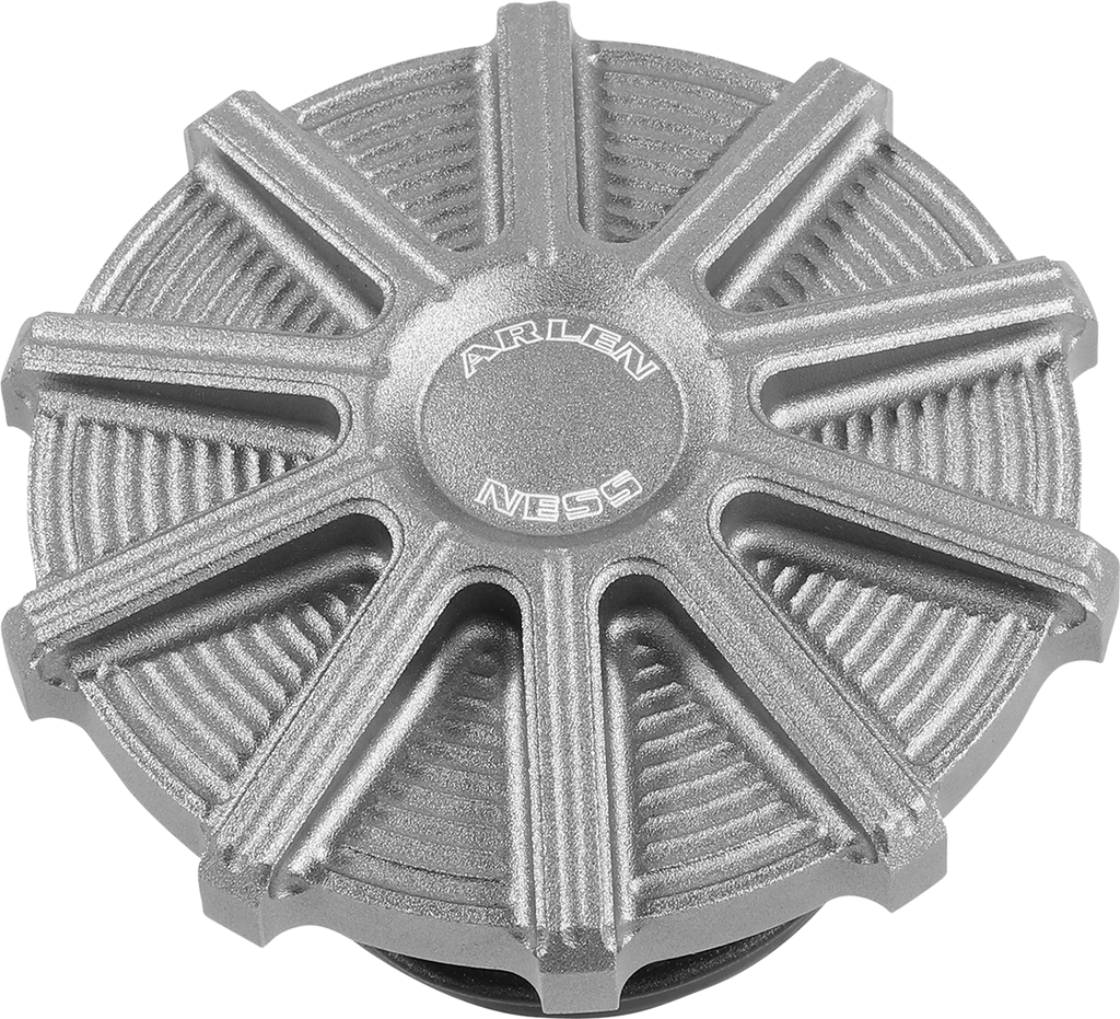 Arlen Ness Vented Gas Cap - 10 Gauge - Titanium 701-007 - Main Product View