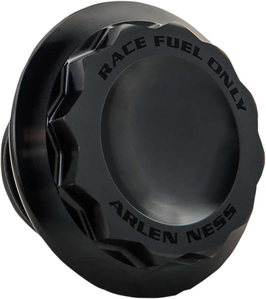 Arlen Ness Vented Gas Cap - 12 Point - Black 701-010 - Main Product View