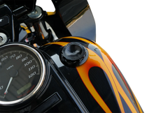 Load image into Gallery viewer, Arlen Ness Vented Gas Cap - 12 Point - Black 701-010 - Side View
