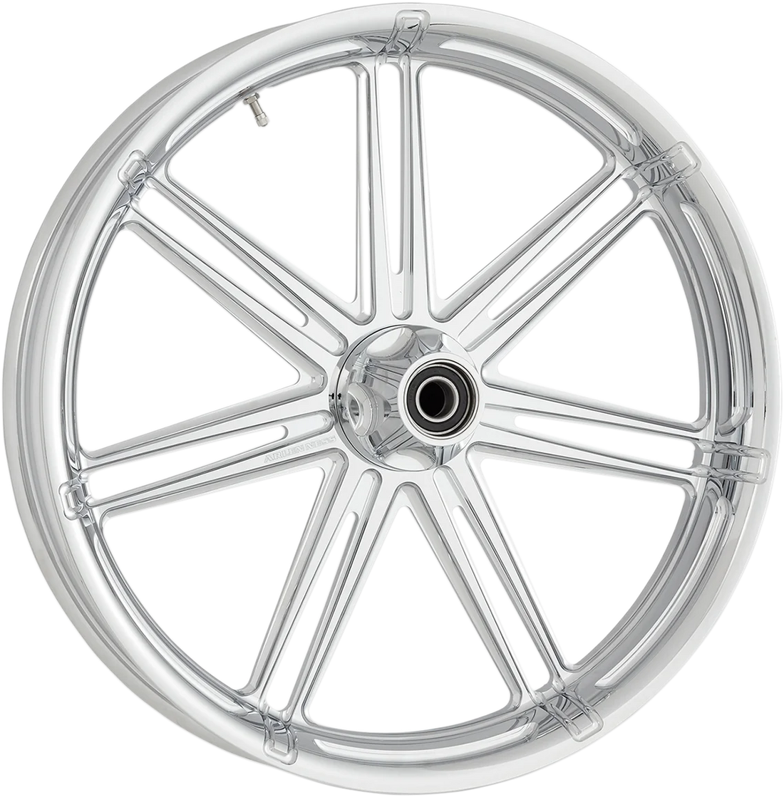 Arlen Ness Wheel - 7-Valve - Rear - Single Disc/With ABS - Black - 18x5.5 10301-203-6501 - Side View