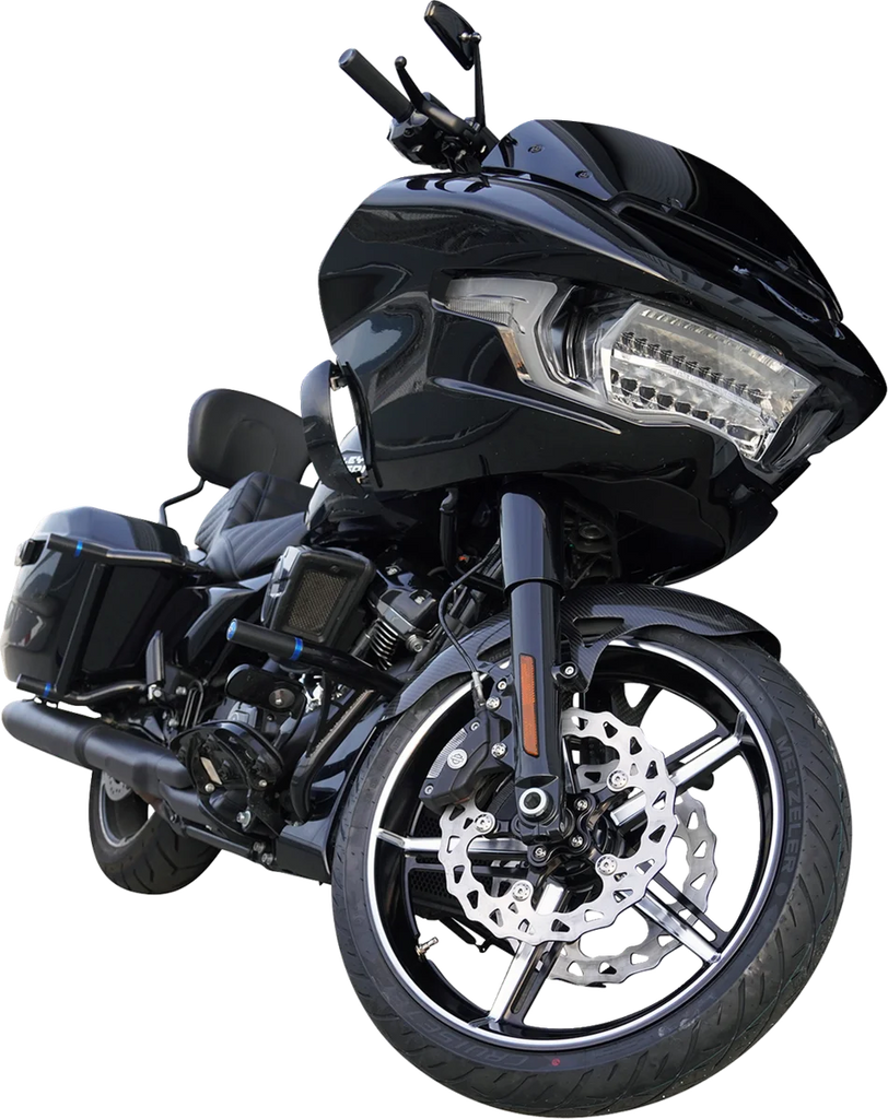 Arlen Ness Wheel - Factory 24 - Front - Black/Contrast Cut - 21x3.5 71-422 - Back View