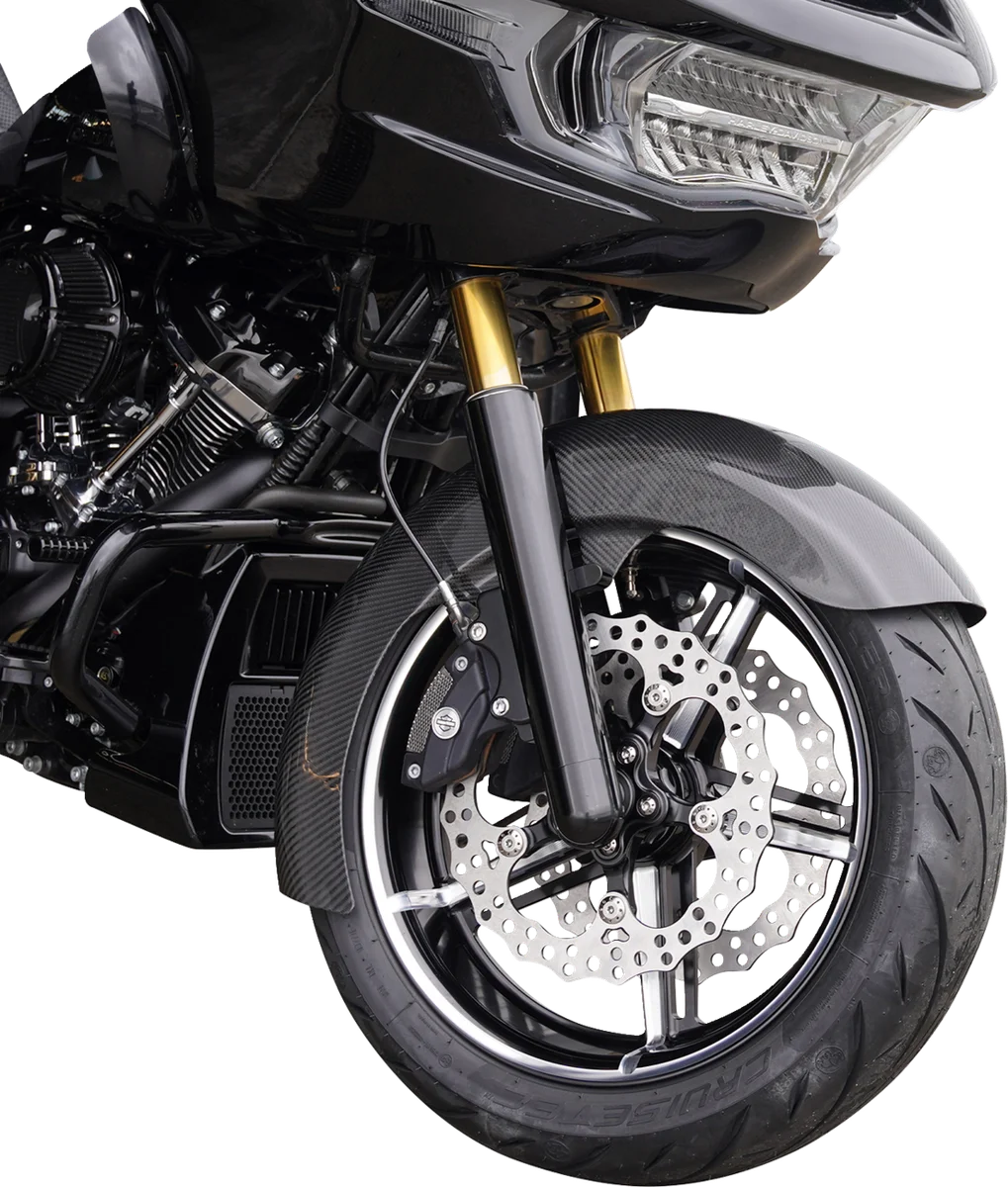 Arlen Ness Wheel - Factory 24 - Front/Rear - Black/Contrast Cut - 19x3.25 71-421 - Side View