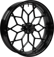 Load image into Gallery viewer, Arlen Ness Wheel - Fat Factory - Forged - Front - Black - 21x5.5 91.651 - Main Product View