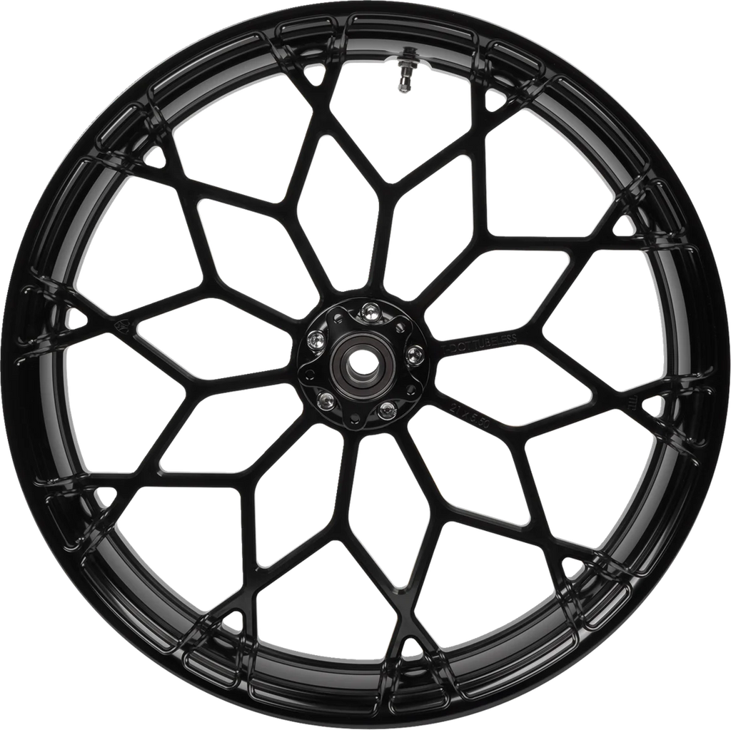 Arlen Ness Wheel - Fat Factory - Forged - Front - Black - 21x5.5 91.651 - Side View