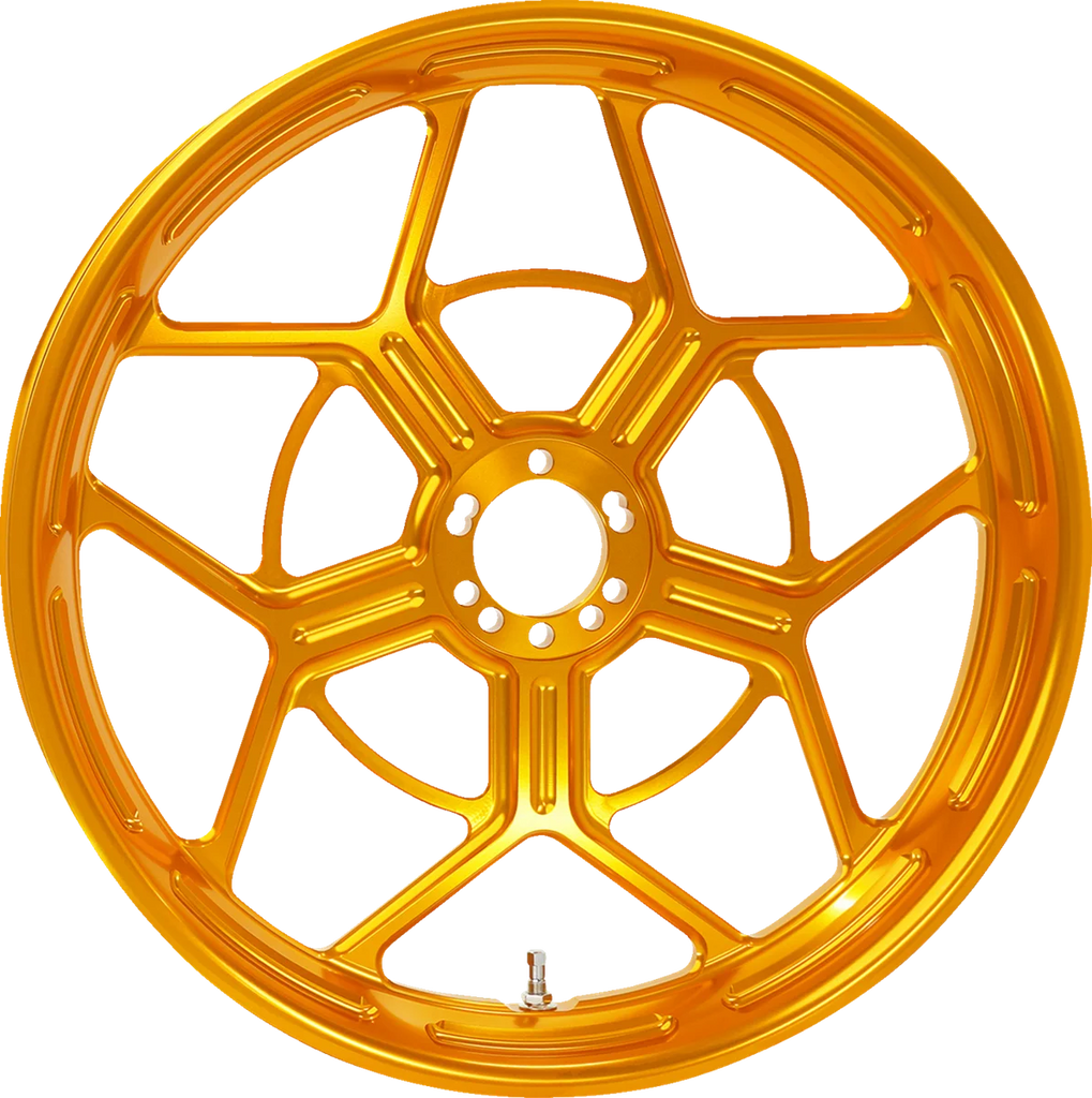 Arlen Ness Wheel - Speed 5 - Forged - Gold - 21x3.5 71-585 - Main Product View