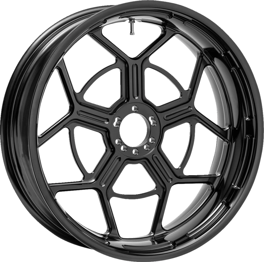 Arlen Ness Wheel - Speed 5 - Forged - Gold - 21x3.5 71-585 - Side View
